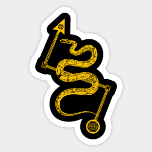 Pictish Serpent with Z Rod Sticker